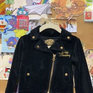 Harley-Davidson Kids Black and Gold Jacket